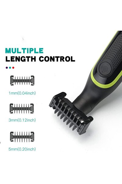 VGR Waterproof Hair Trimmer Body Shaving Machine Face Razor Rechargeable Beard Trimmer V-017