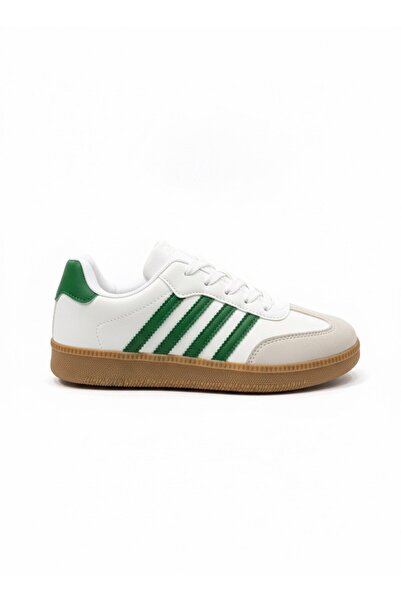 HTWD Women's Men White Green Casual Sneakers