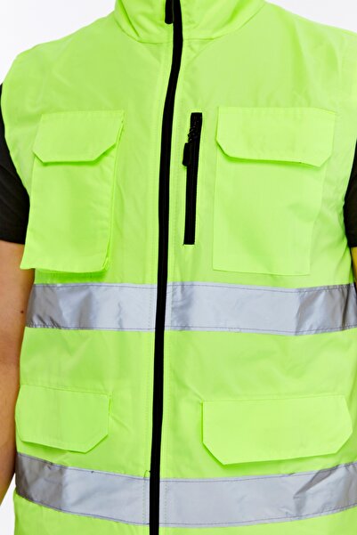 Uniprom Engineer Vest Executive Warning Vest Nora Model Reflective Neon Green