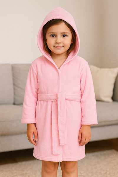 minikiss Halat de baie pentru fete 100% bumbac