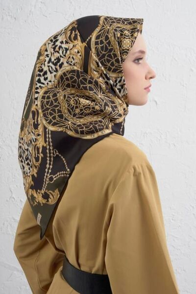 Armine Κλασικό μοτίβο από καθαρό μεταξωτό κασκόλ 9411D 85