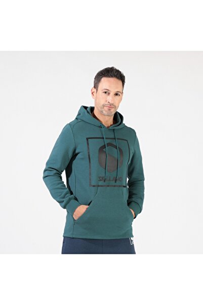 SKILLANO Regular fit winter pullover with drawstring hood and open front pocket. Lifestyle design.