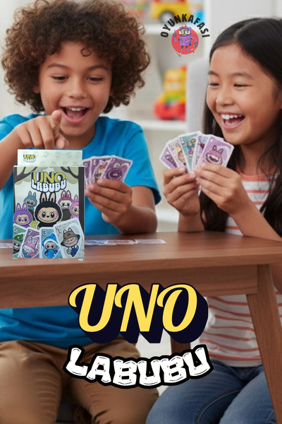 OYUNKAFASI LABUBU UNO KART SETİ 108 OYUN KARTI