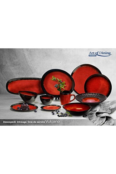 Heinner Ceramic Oval Bowl 20 Cm, Vulcano, Art Of Dining By