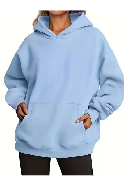 Agolady مقاس كبير، مقاس كبير جدًا، 3 خيوط، O قصة فضفاضة، سويت شيرت بقلنسوة