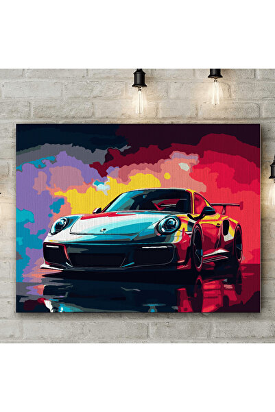 Pictorul Fericit Porsche 911 - Pictură pe numere