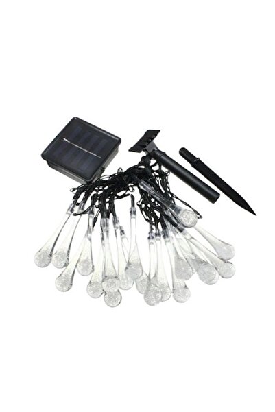 Flippy Lumini solare de Crăciun, tip picătură, 30 LED-uri, 6,5 m, multicolore