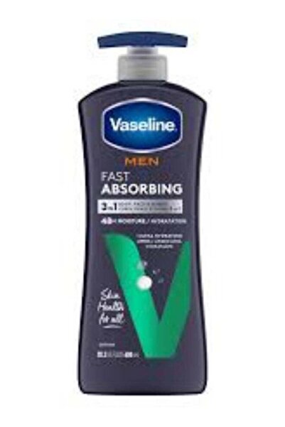 Vaseline Men Healing Moisture Fast Absorbing NonGreasy Body & Face Lotion 600ml