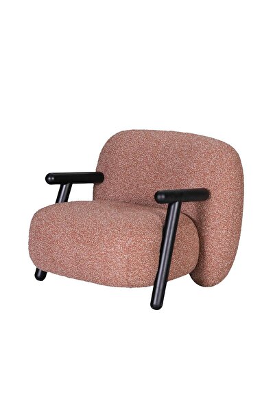 Danube Home Fadia 1 Seater Fabric Sofa - Orange, Solid Wood Frame, 91x90x71cm, 2 Year Warranty, Stylish Comfort