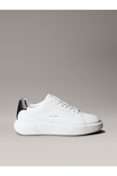 Calvin Klein Leather Durable Traction NYC Trainers