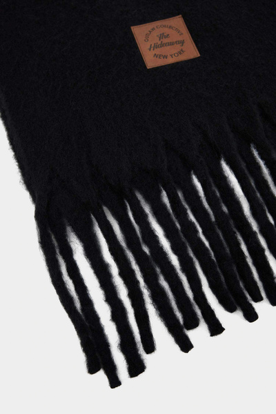 DeFacto F4186Axbk27 Black Men's Woven Scarf