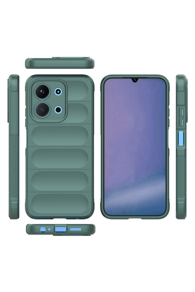 Nezih Case Redmi 15C Compatible Stylish Silicone Cover Case with Flexible Hollowed Out Back Surface Design