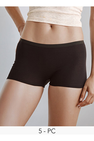 FAV Boyshort Briefs with Elasticated Waist - Pack of 5