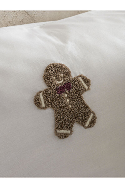 LC Waikiki Christmas Themed Double Duvet Cover Set with Cookie Figures