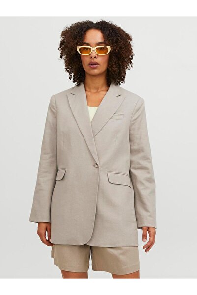 Jack & Jones Women's Linen Double-Breasted Jacket - Mary