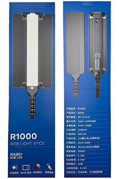 Generic LED Video Wand R1000, Handheld RGB Light Stick, Portable Photography Fill