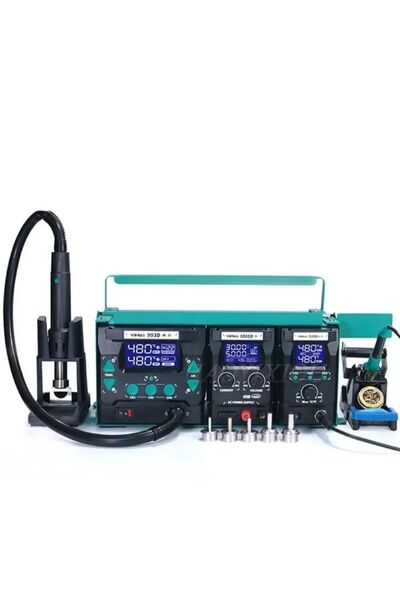 KTR TECH 993d yihua 3in1 lehim hava güç kaynagı seti 15v 5A