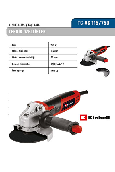 Einhell TC-AG 115/750 AVUÇ İÇİ TAŞLAMA