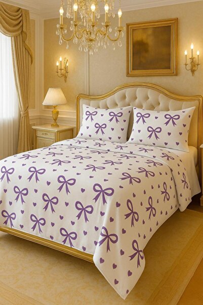 uykulife home collection SLEEP LIFE ПУРПУРНА ЛЕНТА ДВОЙНО ЛЕГЛО ЧАРШАФИ