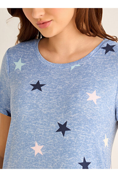 FAV Set of 2 - Night Dress Short Sleeve Star Print