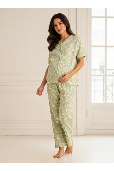 FAV Maternity Pyjama Set Shirt & Pants Cotton