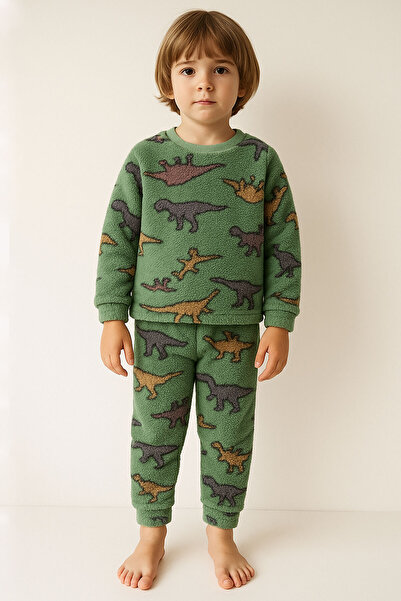 Beniizle Dinosaur patterned welsoft boys' set