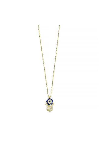 Altınkaynak 14 Ayar Altın Nazar Boncuklu Kolye - 0201249