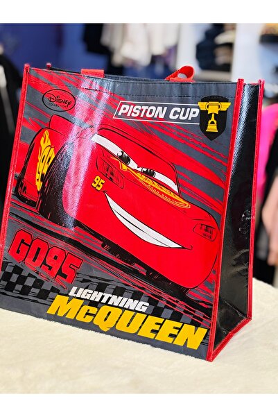 Disney Şimşek mc queen katlanabilir su geçirmez hediyelik çanta poşet