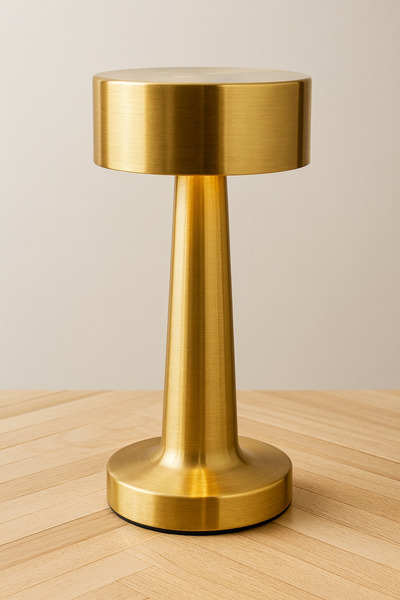 İnterlife Metal Dokunmatik Masa Lambası | Sarjlı Abajur Tarzda Lamba Modern M...