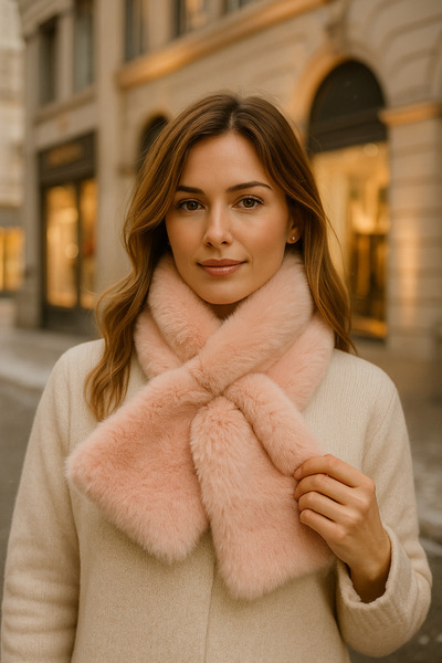 keisy Soft Furry Neck Collar Plush Premium Scarf