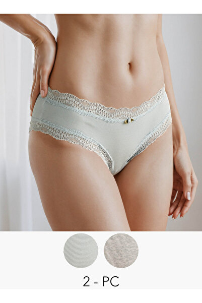 FAV Set of 2 - Cheekster Briefs with Lace Trim