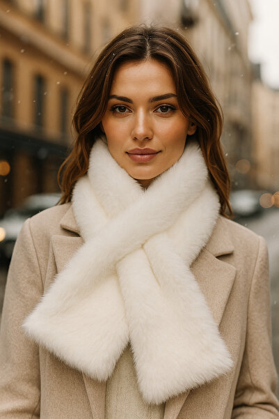 keisy Soft Furry Neck Collar Plush Premium Scarf