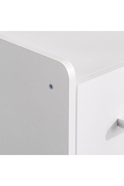 Danube Home Supreme Chest of 5 Drawers - White Engineered Wood Storage Unit, 2-Year Warranty, Stylish & Durable