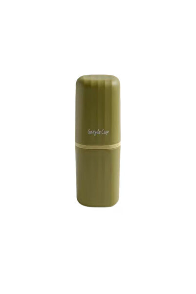 OEM Portable toothbrush case, durable plastic, compact, dust protection, green