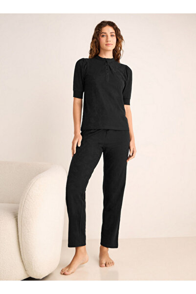 FAV طقم بيجامة قطنية مزخرفة