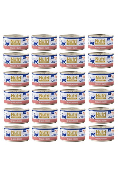 Nutri Feline Ton Balıklı ve Somonlu Pate Tahılsız Yetişkin Kedi Konservesi 70...