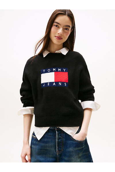 Tommy Hilfiger TJW MELANGE FLAG SWEATER RIB EXT