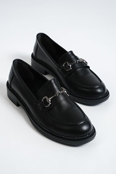 Redoxy Kadın Loafer Toka Detaylı Deri Makosen Günlük Ayakkabı