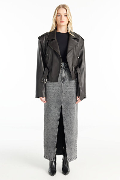 Ted Baker GRİ TAŞLI KALEM JEAN ETEK