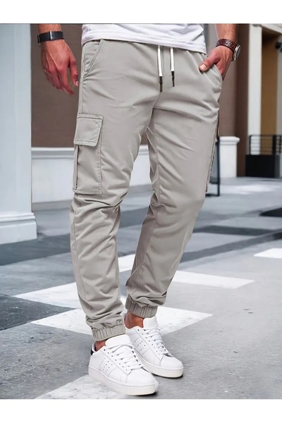 SERAZAT Men's Cargo Pocket Pack Pants Cotton Stretch Fabric Cargo Pants