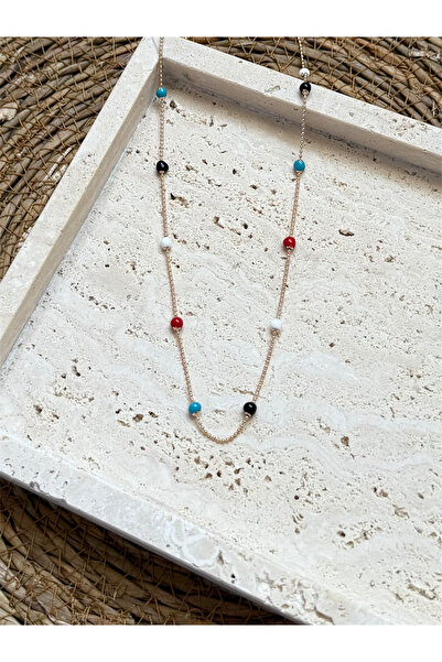 FIERA JEWELRY Xuping Colorful Bead Gold Women's Necklace