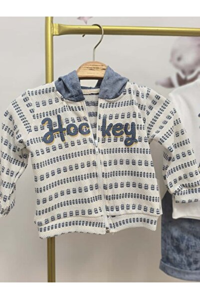 kidsense Hockey League Baby Boy Cardigan 3-Piece Set