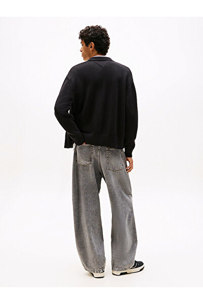 Tommy Hilfiger Ανδρικό κέντημα με λογότυπο μάρκας από οργανικό βαμβάκι, πλεκτό με φερμουάρ, κατάλληλο για καθημερινή χρήση S