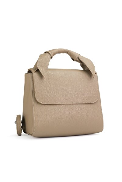 Posete Fagaras Filippa Leather Purse - Cream, Casual Bag Made of Genuine Leather, Handbag, Bags