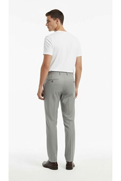 Plus Scorpion Men's Fabric Trousers Slim Fit – Black, Navy Blue, Beige, Light Grey, Anthracite, Mink – Flexible Comfortable Classic