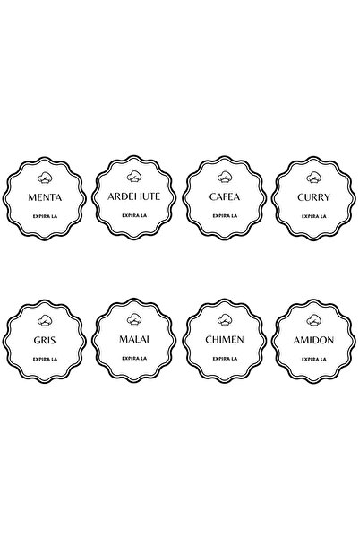 Mira Home SET OF 6 STORAGE CONTAINERS 3.2 L – WITH LABELS