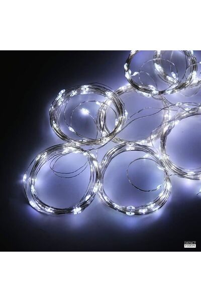 Impact Vision Instalatie de Craciun,Tip perdea,3mx3 m,300 leduri,Alimentare USB,Fir cupru,Telecomanda,Alb Rece