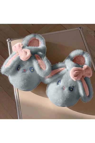 OEM Fluffy and warm slippers for children, funny rabbit pattern, C106