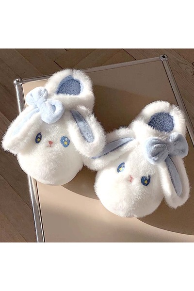 OEM Fluffy and warm slippers for children, funny rabbit pattern, C106