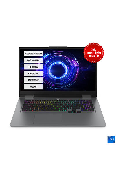 LENOVO LOQ 17IRX10 83JH006DTR-2 i7-13650HX 24GB DDR5 1TB+1TB SSD RTX5060 8GB ...